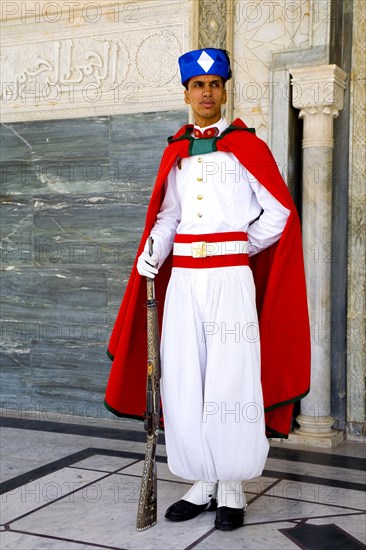 Guard in front of the mausoleum