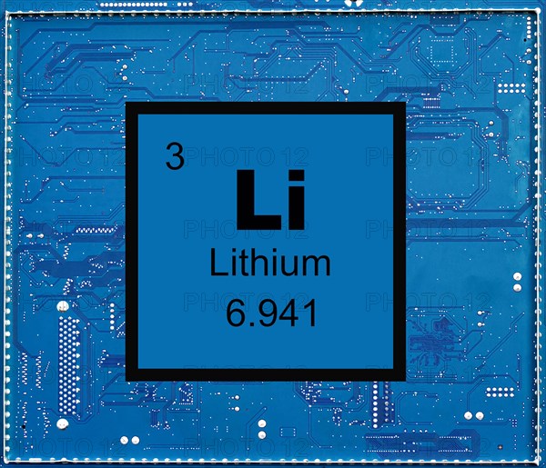 Lithium Chemical element with the symbol Li and atomic number 3