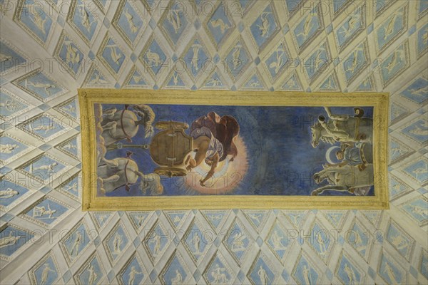 Ceiling fresco in the Hall of the Sun in Palazzo Te