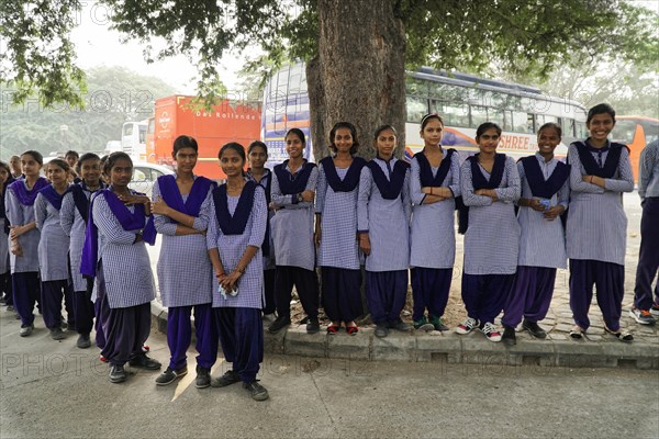 School class on a field trip