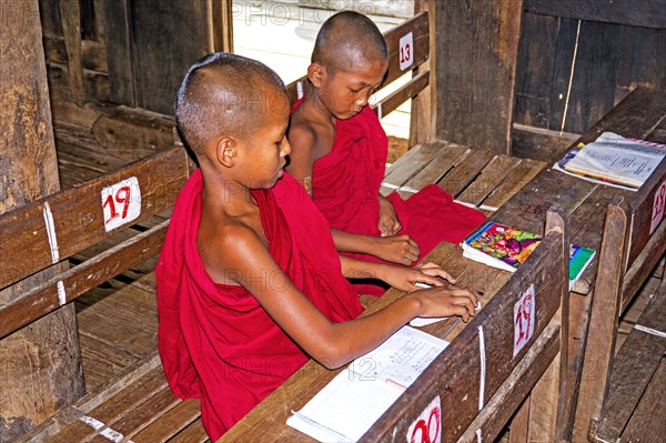 School lessons at Teak Monastery