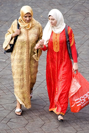 Fashionable woman on the Jemaa El-Fna