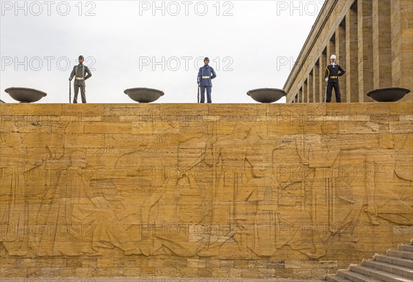 Guard of honour in front of Atatuerk's mausoleum