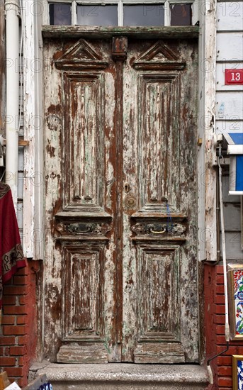 Sultanahmet old town district with wooden houses