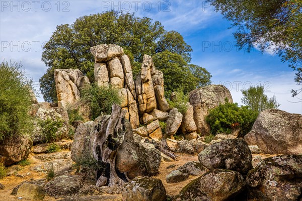 Quarry for the production of the menhir statues