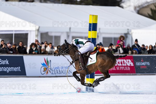 Elcin Jamalli of Team Azerbaijan Land of Fire shoots a goal at full gallop