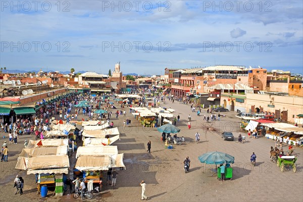 Stalls at the Jemaa El-Fna