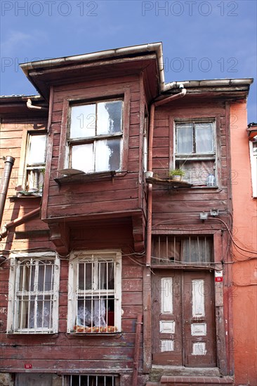 Sultanahmet old town district with wooden houses