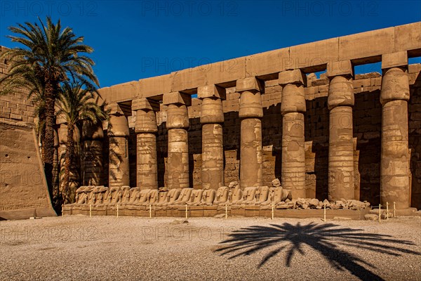 Colonnades of the Great Court with ram sphinxes