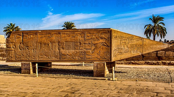 Top of the Hatshepsut obelisk at the Holy Lake