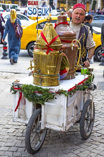 Tea seller at the Hacibayram Mosque