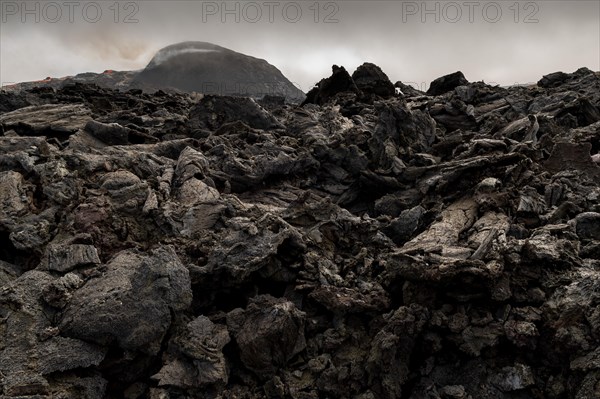 Cooled lava flows