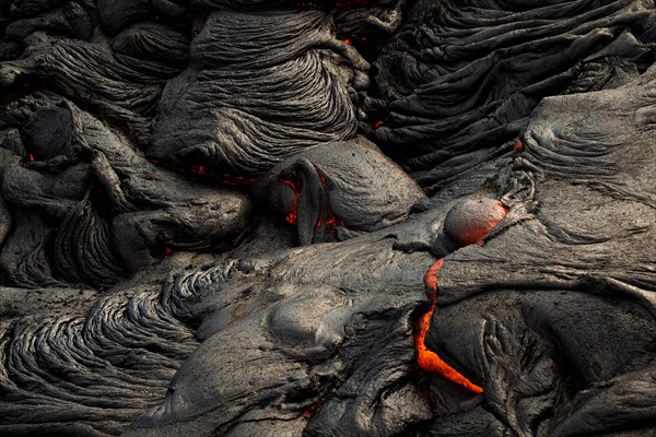 Glowing lava