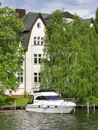 Residential houses on the Dahme near Koepenick