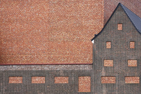 Brick facade