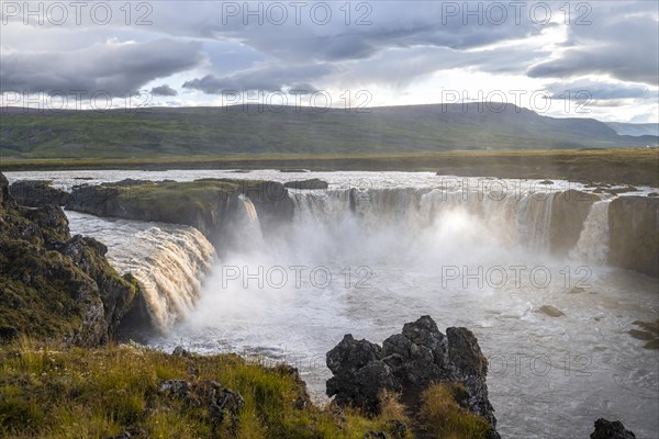 Gooafoss Waterfall in Summer