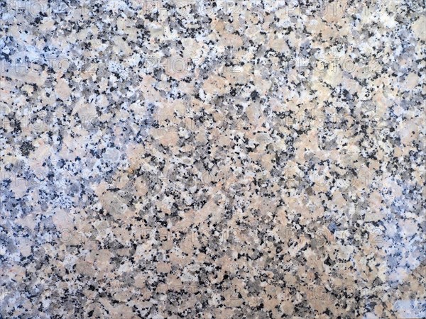 Structure of a polished granite slab