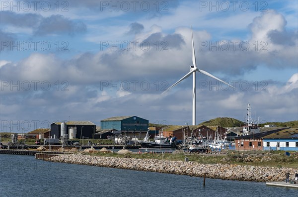 Wind turbine at Hvide Sande harbour