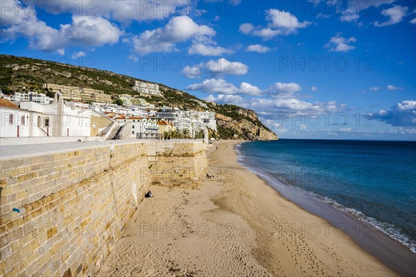 Saint James Fortress on the beach of Sesimbra