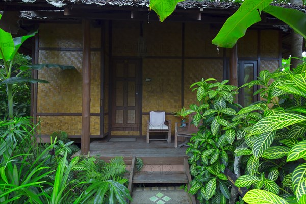 Small bamboo hut for guests at Fern Resort