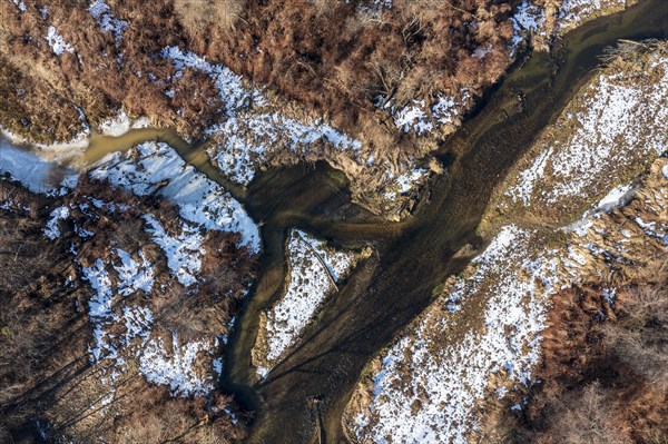 Lafnitz River with oxbow lake