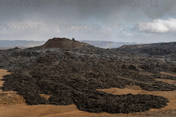 Cooled lava flows