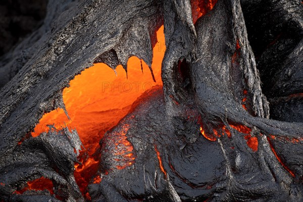 Glowing lava