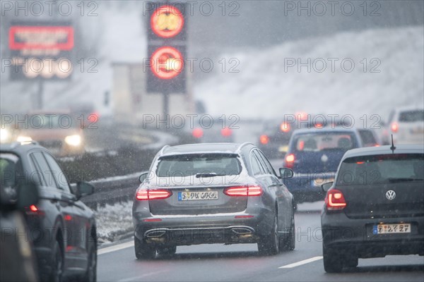 Traffic jam on the motorway