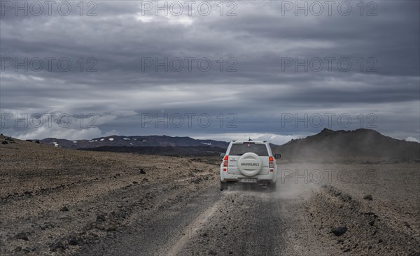 4x4 car on gravel road