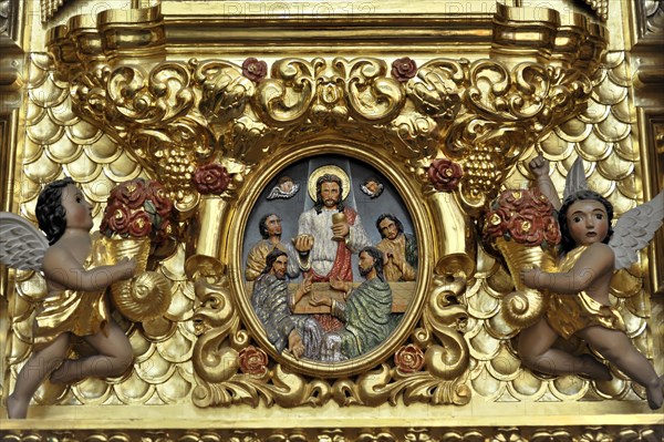 Beautiful interior of the Church of Santo Domingo de Guzman