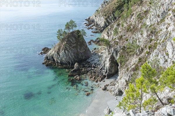 Bright rocks on the coast