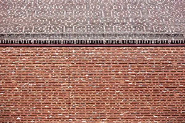 Brick facade