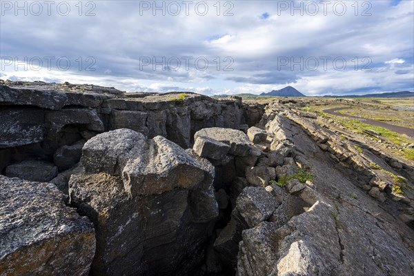 Continental rift between North American and Eurasian Plate