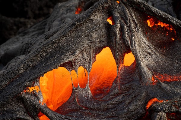 Glowing lava