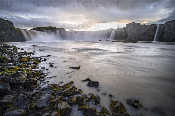 Gooafoss Waterfall in Summer