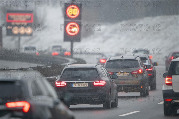 Traffic jam on the motorway