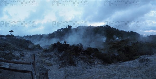 Active geothermal field