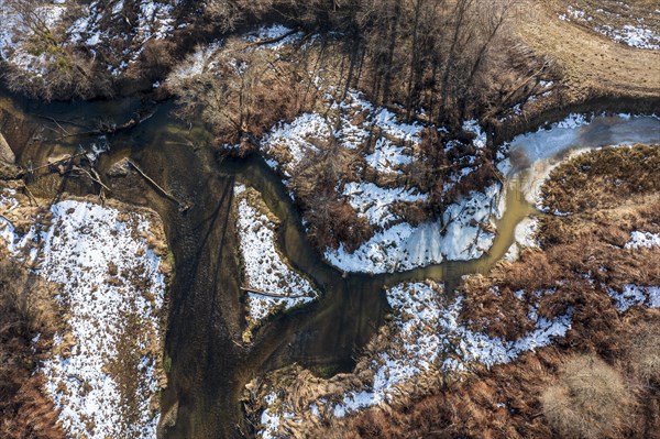 Lafnitz River with oxbow lake