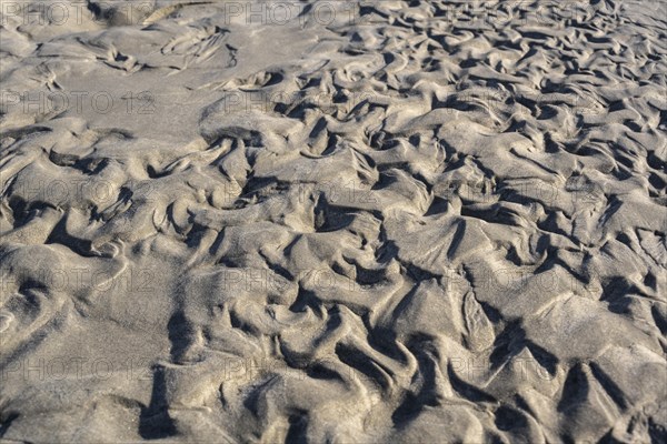 Sand with pattern at low tide