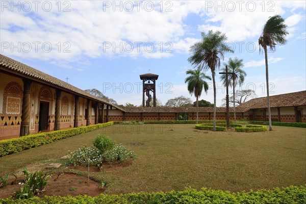 Inner courtyard of the mission church Catedral Inmaculada