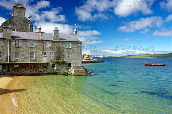 Quiet bay with crystal clear water