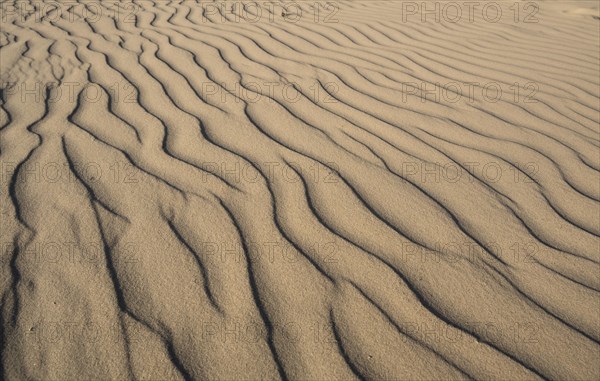 Sand with wave pattern