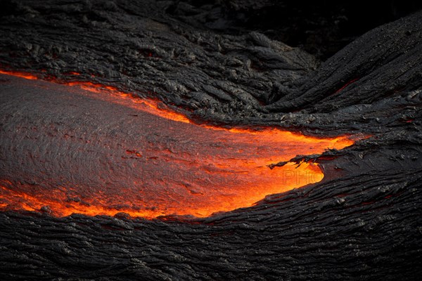 Glowing lava