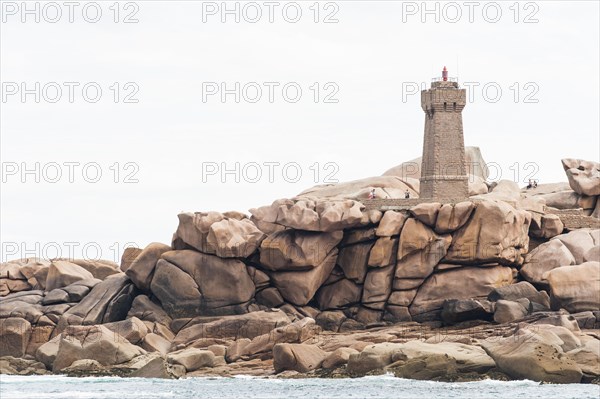 Pink granite lighthouse