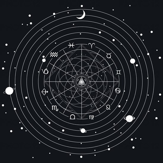 Minimalist mystic cosmic signs