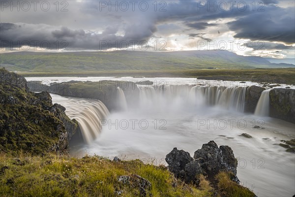 Gooafoss Waterfall in Summer