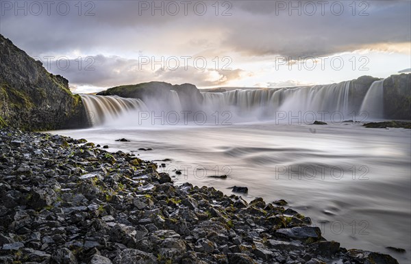 Gooafoss Waterfall in Summer