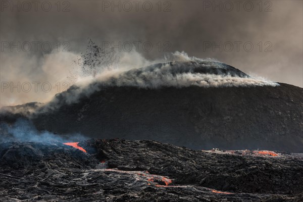 Glowing lava