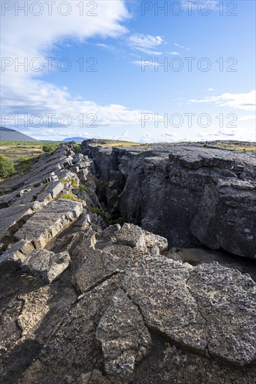 Continental rift between North American and Eurasian Plate