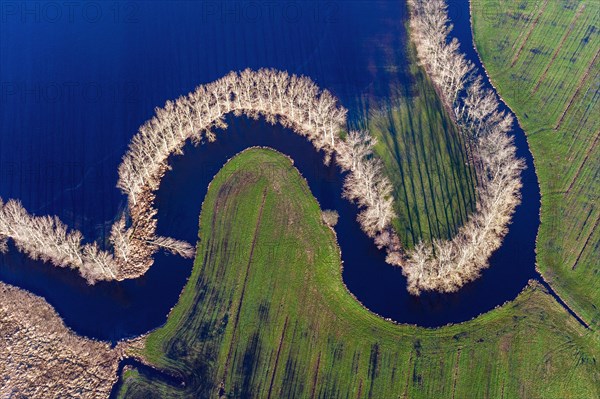 River course of the Schwinge at high water